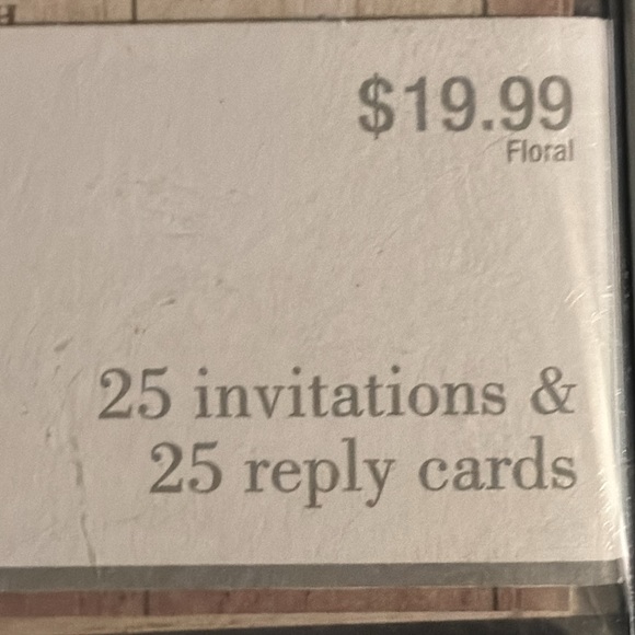 2 Boxes Customizable Wedding/Event Invitations & Reply Cards NWT - Picture 8 of 10